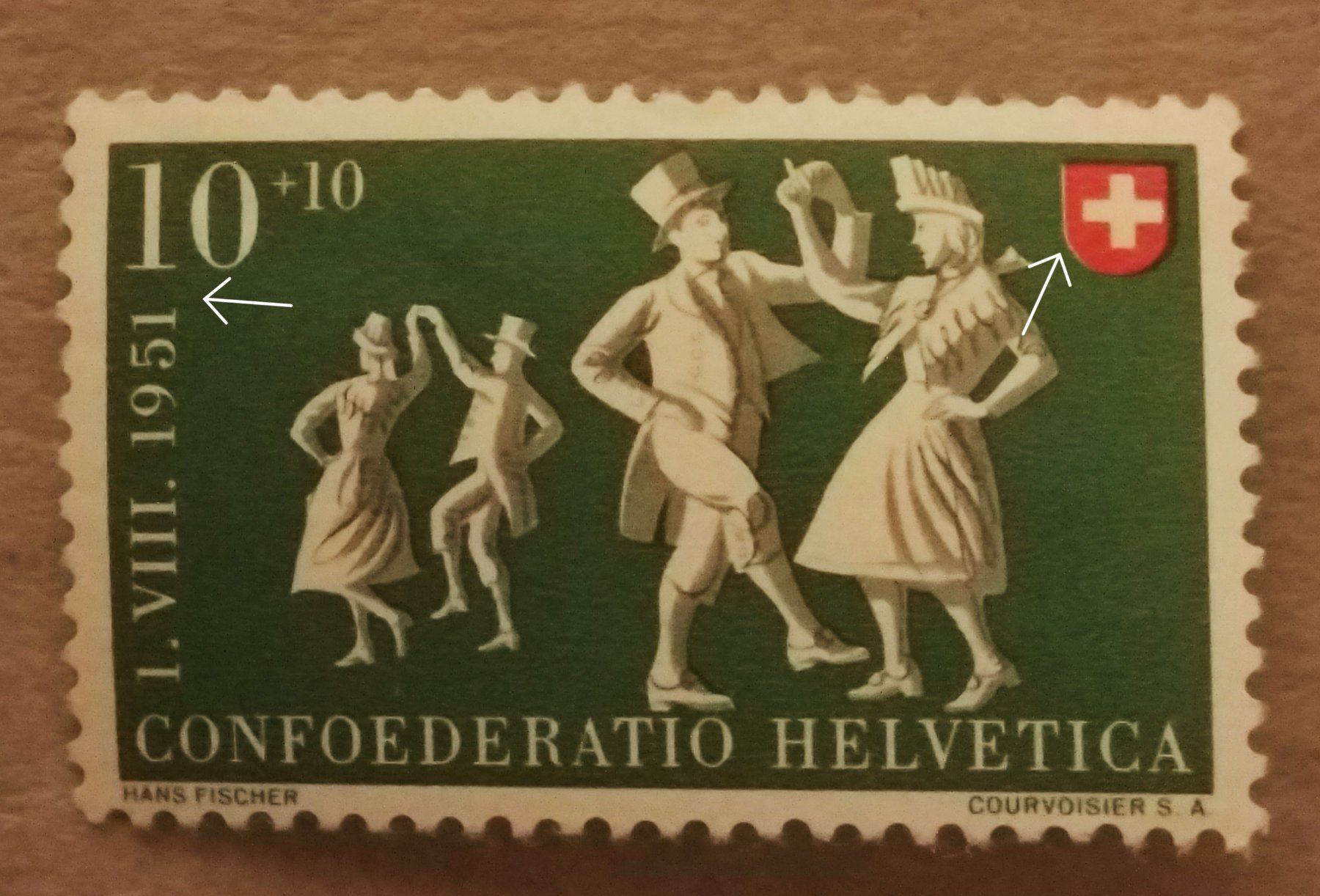 Tutti i francobolli: 689) Abart Fleck unter 10 – Usato da Baden venduto da Eggi