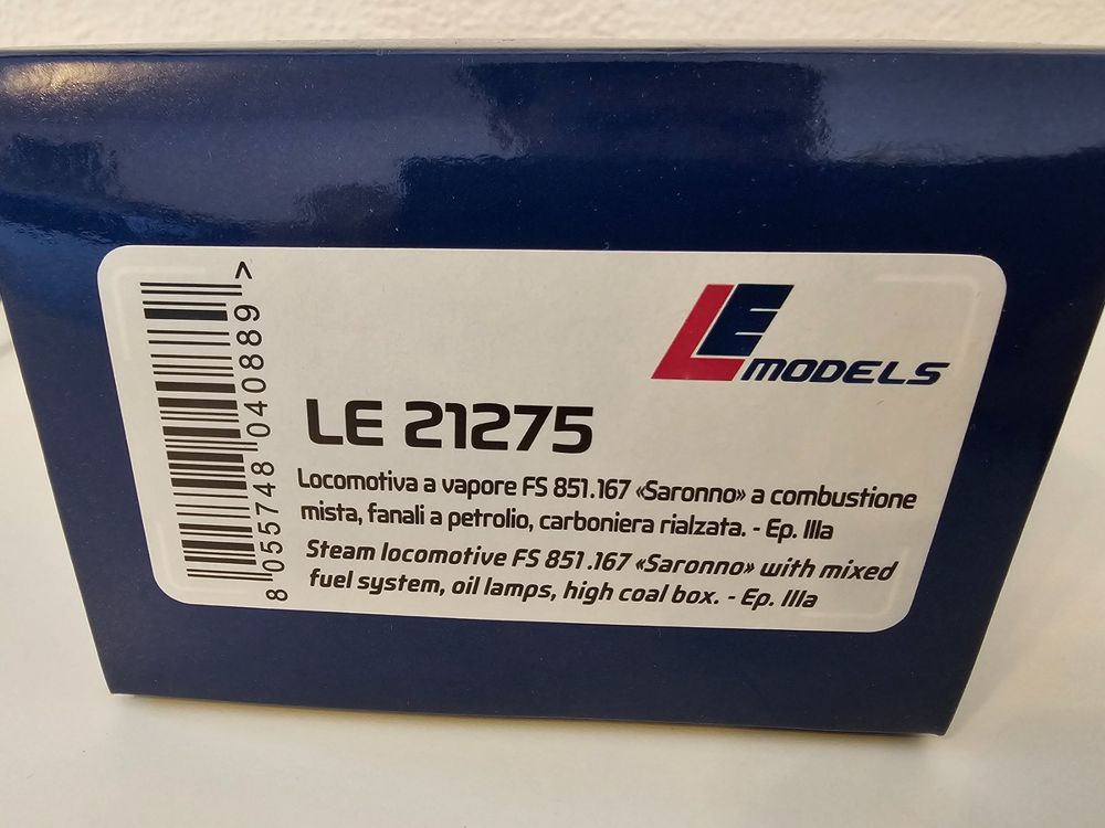 LE Models 21275 - FS 851.167 Dampflok H0/DC (Gebraucht) in Matten b ...
