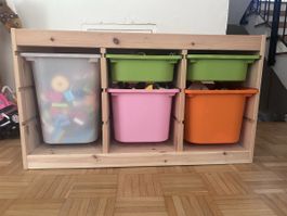 IKEA TROFAST mit 6 Boxen