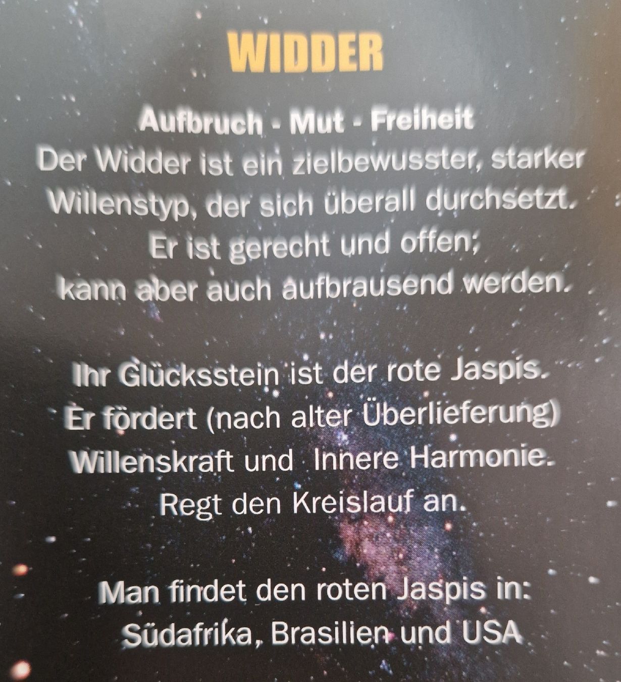 Anhänger: Glückstein Widder – Neu und originalverpackt aus Graben von pen_mr7n 1