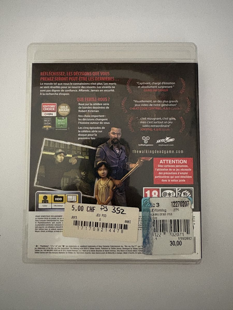 Giochi: The Walking Dead - PS3 FR – Usato da Villars-sur-Glâne venduto da axe_r9gy 1