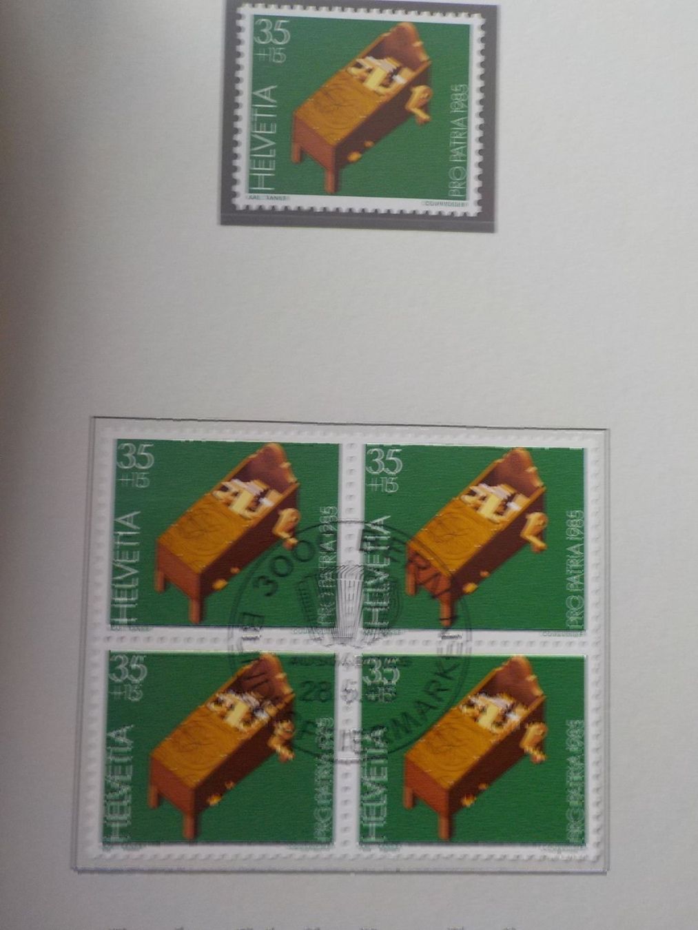 Tutti i francobolli: 1985, Pro Patria, CH Volksmusikinstr. – Nuovo (secondo la descrizione) da Muri b. Bern venduto da Ricardoverkauf 1