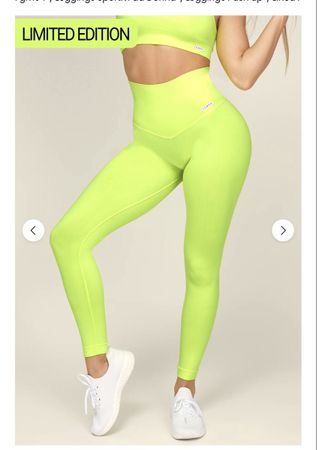 Leggings Push Up All-Up Giallo Fluo - FGM - M/L