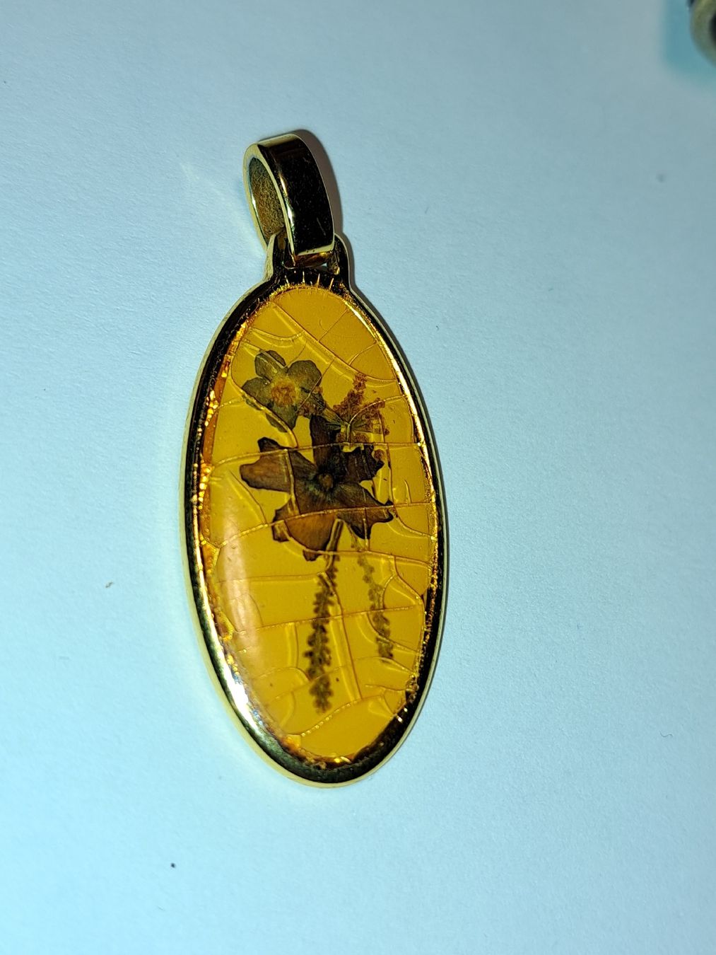 Ciondoli: Vintage Anhänger mit echten Blumen,  – Usato da Kölliken venduto da Upcycling-by-Mc-TAM 1
