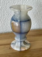 Vintage Onyx Patchwork Vase Blau Perfekt!