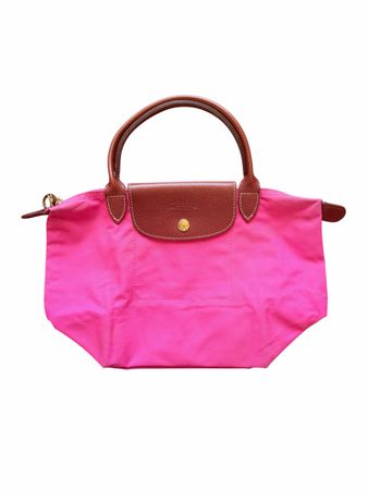 Sac à main Longchamp Le Pliage rose occasion bon état