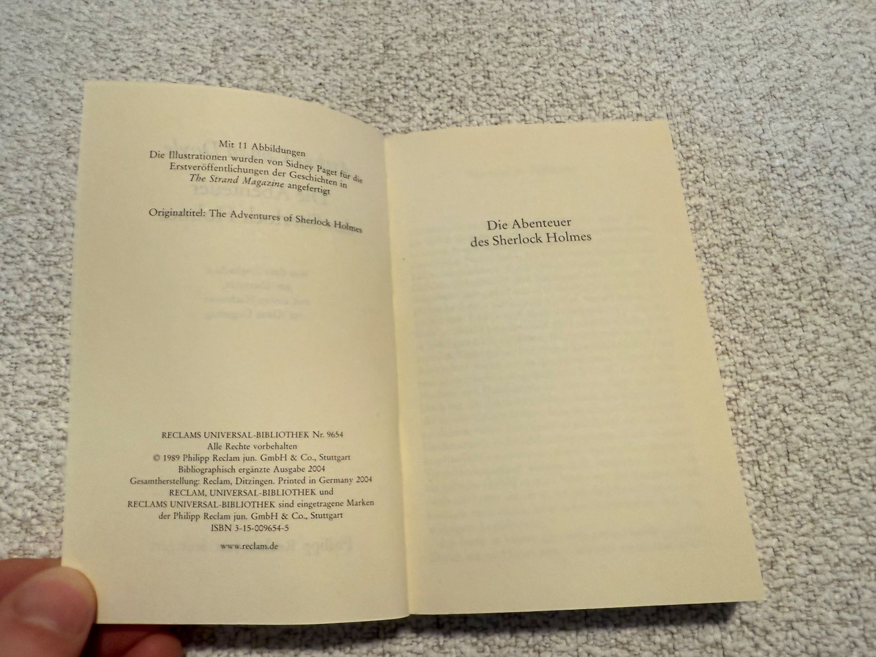 Libri: Arthur Conan Doyle - Sherlock Holmes - Reclam – Usato da Zürich venduto da thomashahn 1
