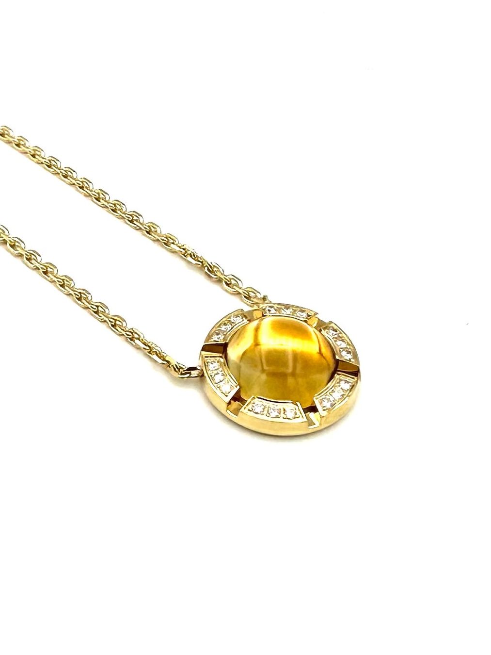 Catenine: CHAUMET. Collier "Class one", or jaune, citrine et diamants – Usato da Renens VD venduto da Diademe.sarl 3