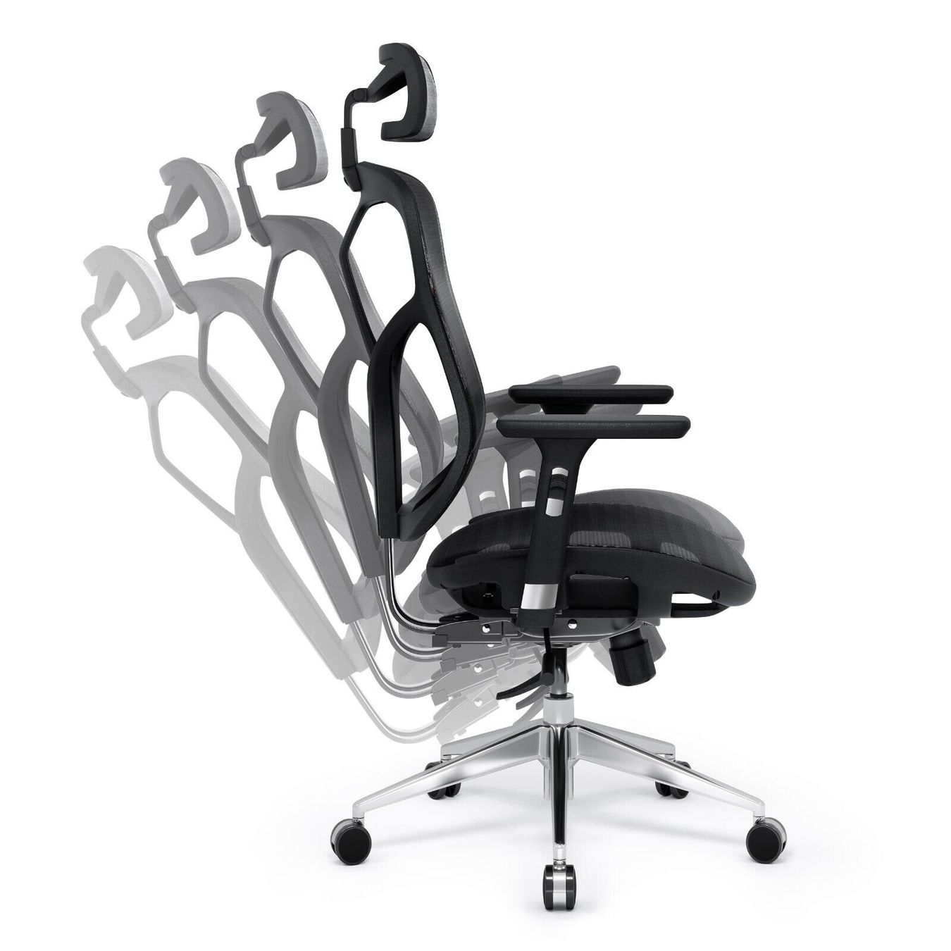 Sedie: Ergonomischer Schreibtischstuhl Diablo V-Basic - Schwarz – Nuovo e nell'imballaggio originale da Wallenwil venduto da toesstal-vertrieb 4