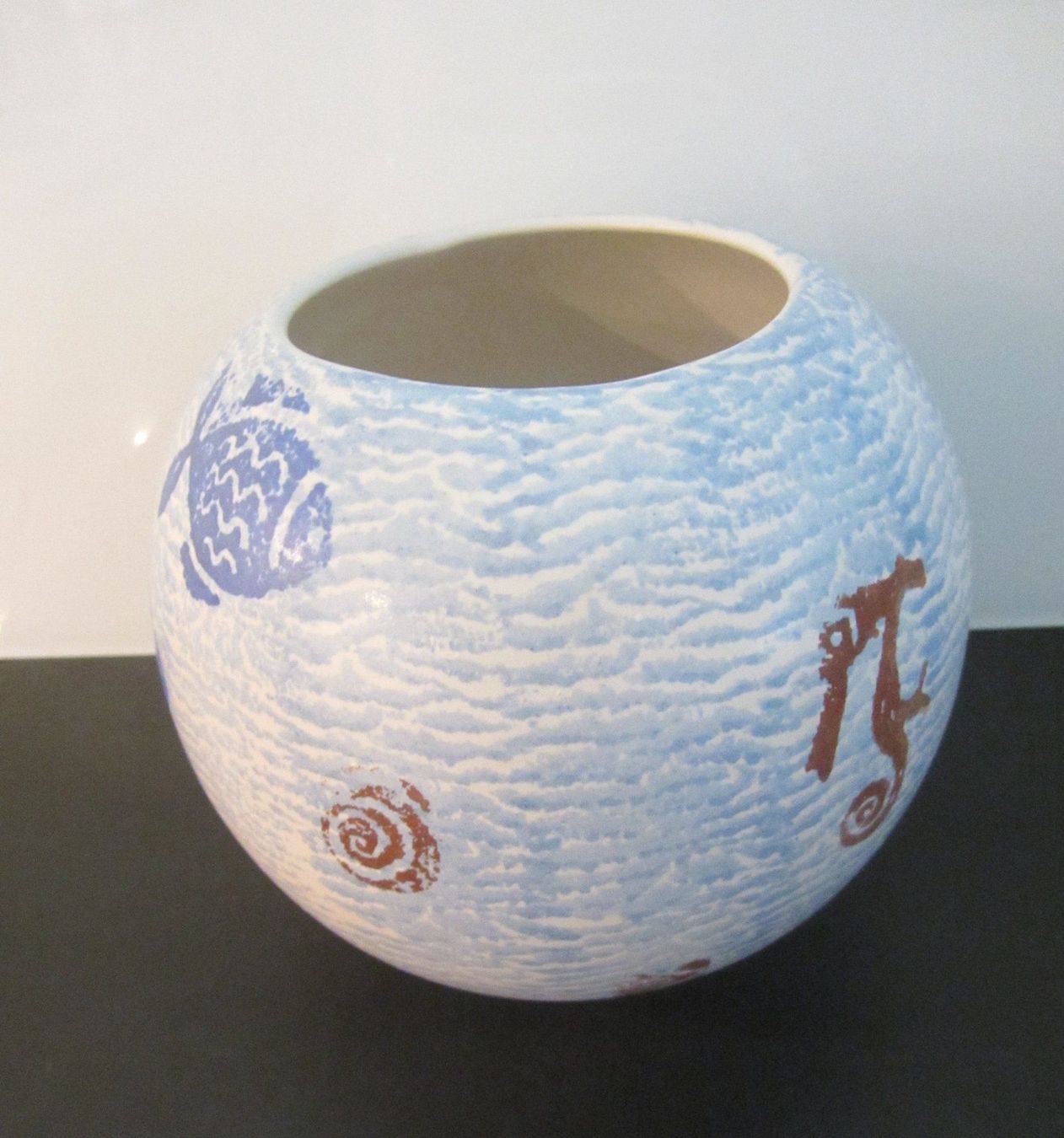 Vasi & Recipienti: Blumenvase, maritime Deko, "scheurich" Höhe ca. 14 cm – Nuovo (secondo la descrizione) da Egliswil venduto da chroetli22 1