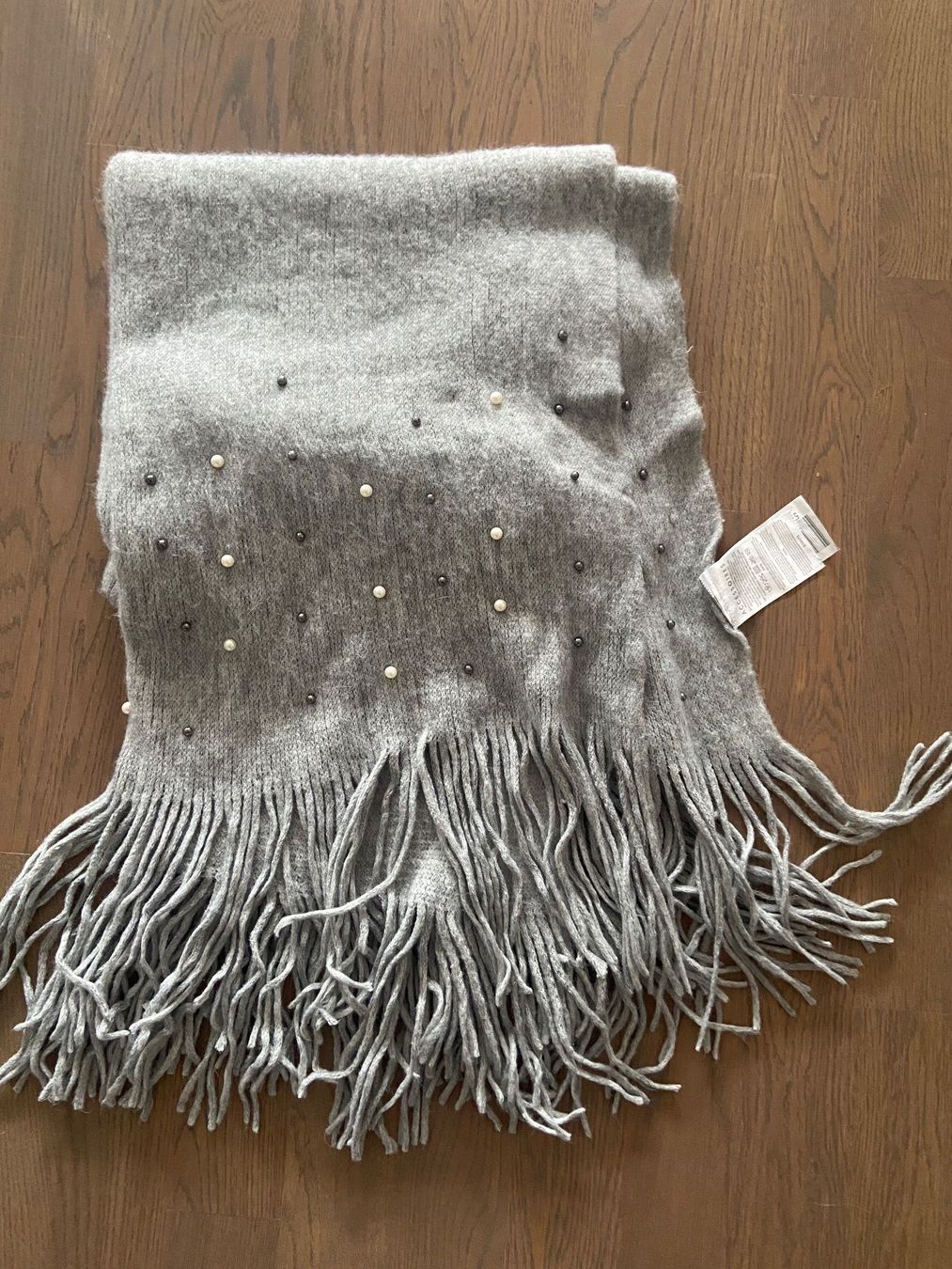Foulard & Sciarpe: Schal mit Fransen und Perlen - NEU – Nuovo (secondo la descrizione) da Busswil BE venduto da Fuchur2 1