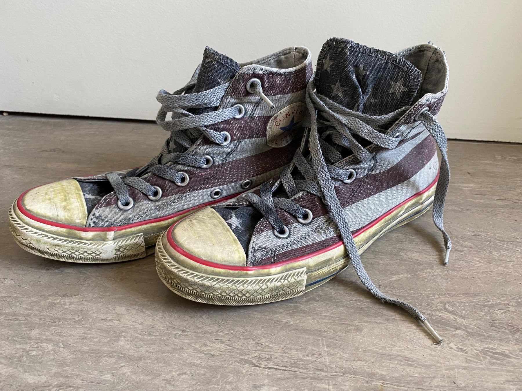 Converse Scarpe da donna: Sneaker Converse distressed, Grösse 5 1/2 (ca. 38-38.5) – Nuovo (secondo la descrizione) da Romanshorn venduto da nordicfitness