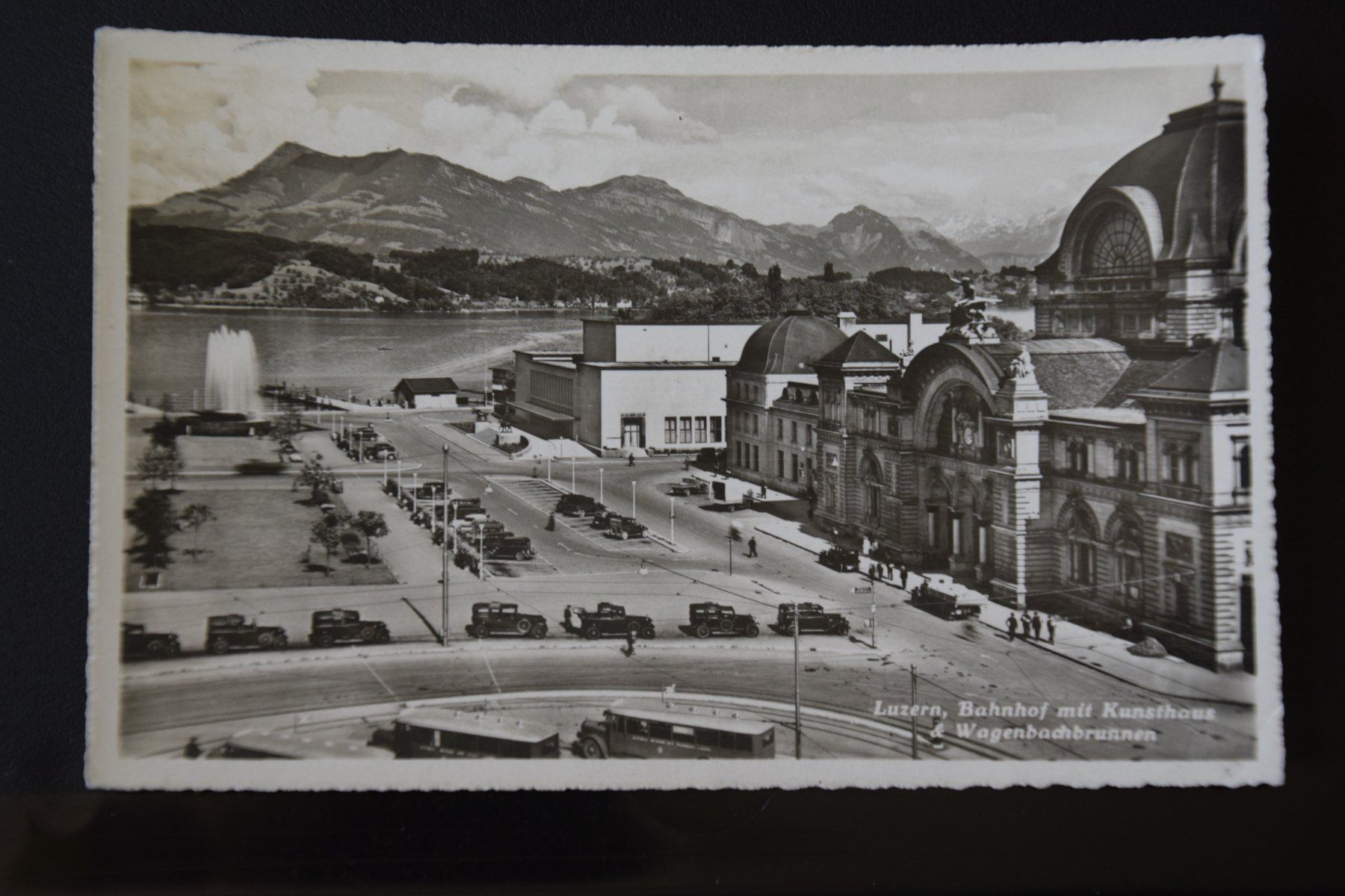 Cartoline postali: AK Luzern, Bahnhof 1948 – Usato da Luzern venduto da CH2018