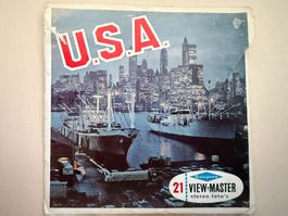 View-Master 3D: Nr. A 997 U.S.A. (3 Scheiben mit Booklet)