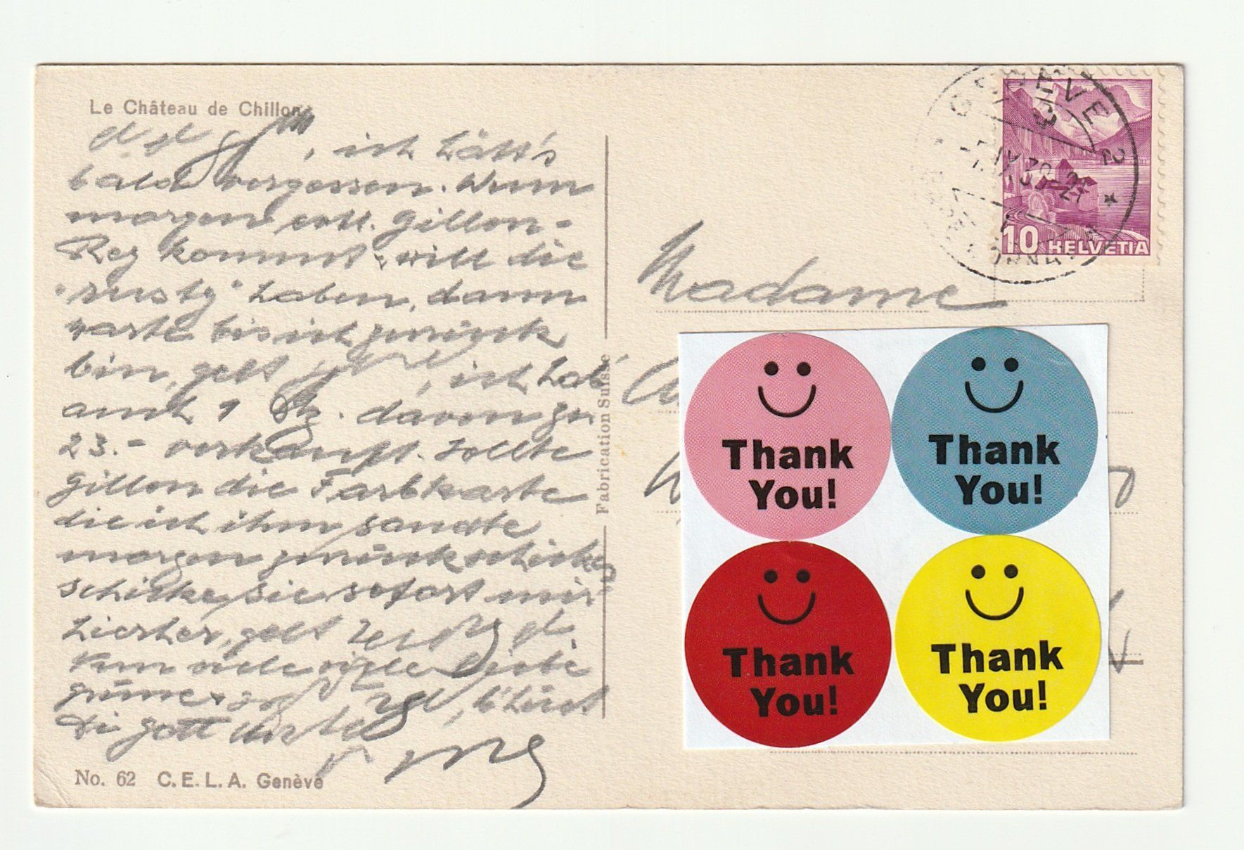 Cartoline postali: Alte Postkarte 1938, Le Château de Chillon Genève/ Genf – Usato da St. Gallen venduto da Ricardo_Deals 1