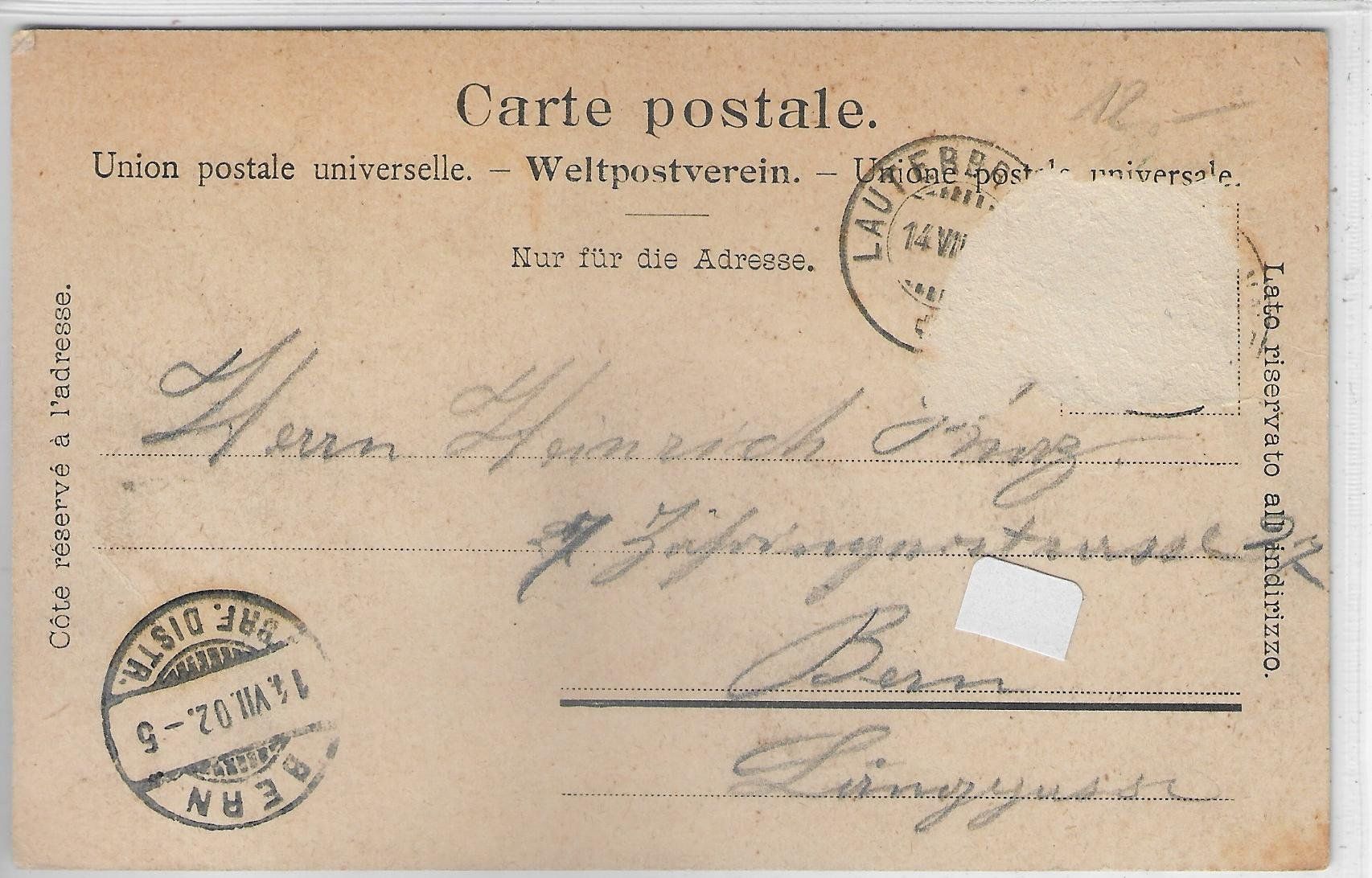 Cartoline postali: Lauterbrunnen - Trümmelbach - Litho – Difettoso da Ettingen venduto da Kartenplanet 1