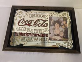Vintage Coca-Cola Werbespiegel – Delicious Retro Bar Spiegel