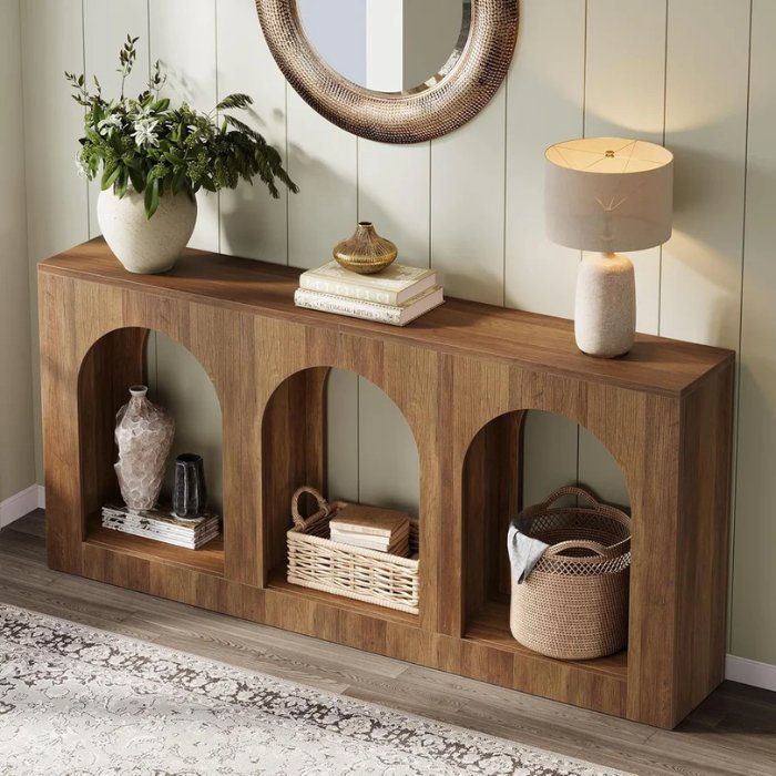 Tavoli: Konsolentisch 160cm Bogenregal 3 Ebenen – Nuovo e nell'imballaggio originale da Gretzenbach venduto da Genfi-Shop 3