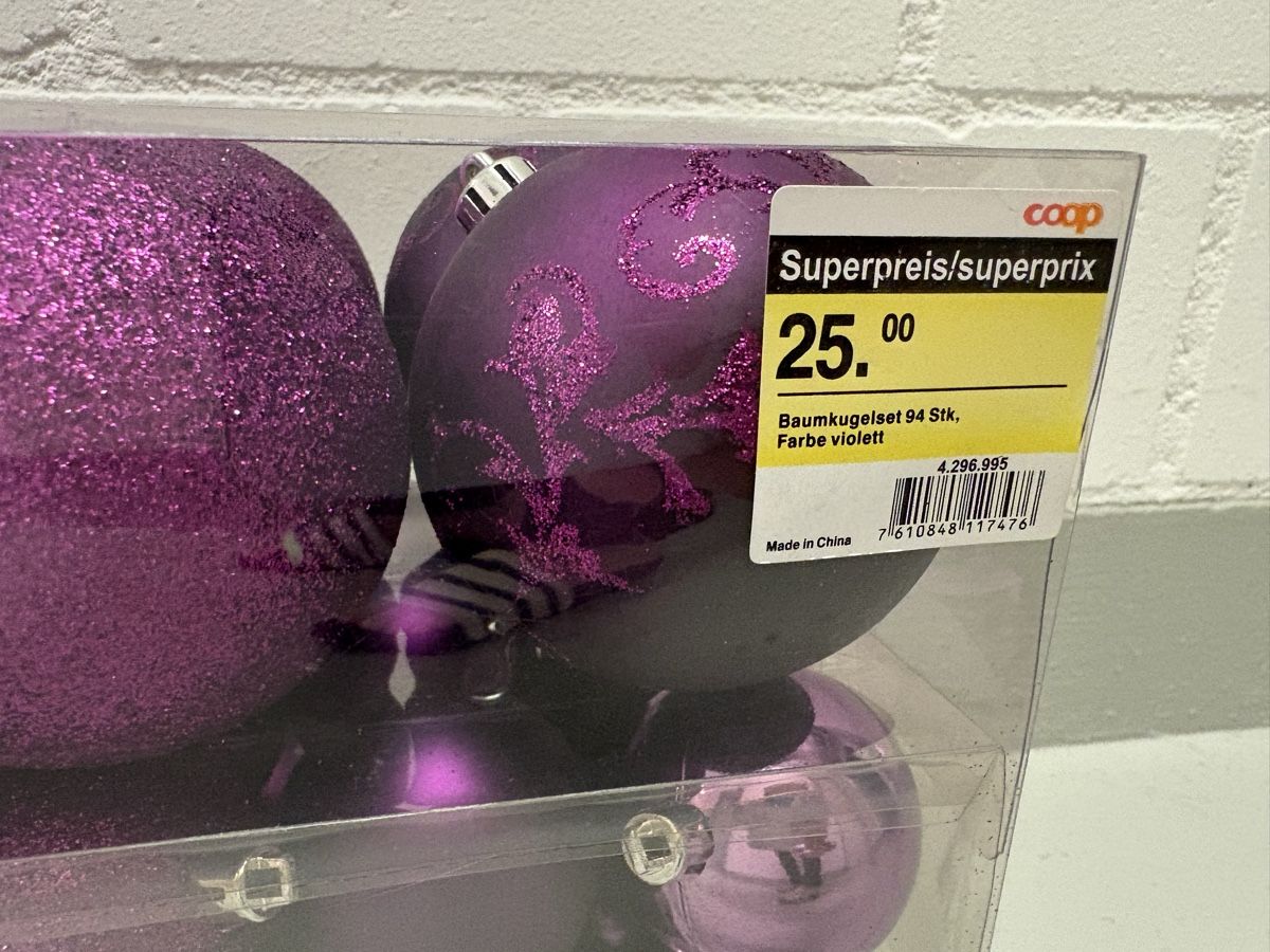 Tutte le decorazioni: Violette Weihnachtskugeln aus Plastik , 94 Stk – Nuovo (secondo la descrizione) da Dietikon venduto da sue_qzb6 2