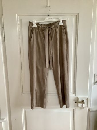 Cambio Culottes Hose in Wildleder Optik helles taupe passt S