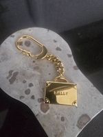 🗝BALLY Vintage Schlüsselanhänger Koffer Gold