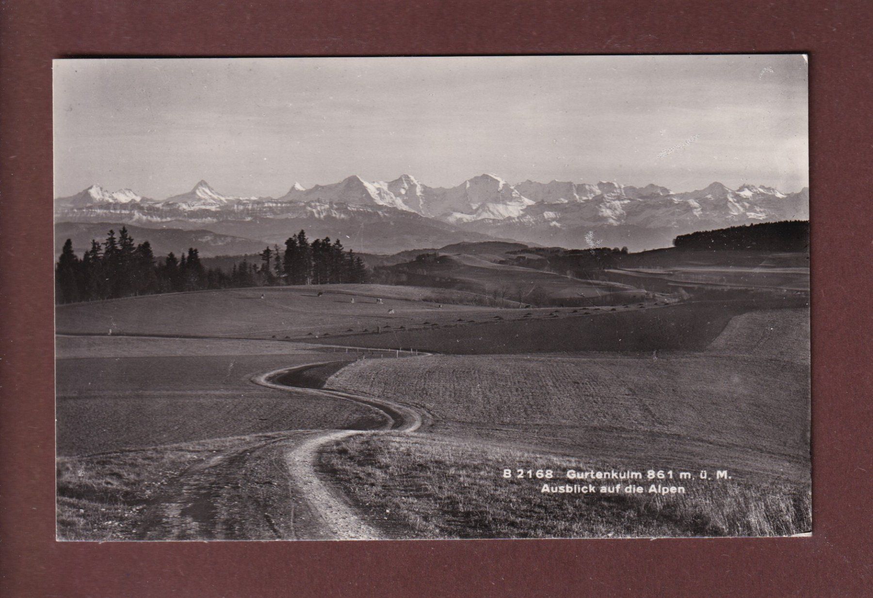 Cartoline postali: GURTENKULM - 1950 – Usato da Pully venduto da nicecards