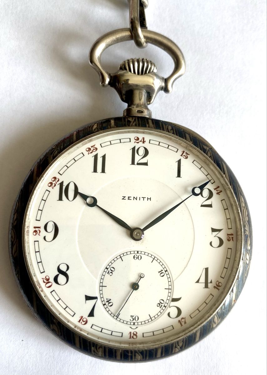 Zenith Orologi: Zénith vintage gousset argent carrure nielée – Usato da Montagny-la-Ville venduto da SecondA6Heuer