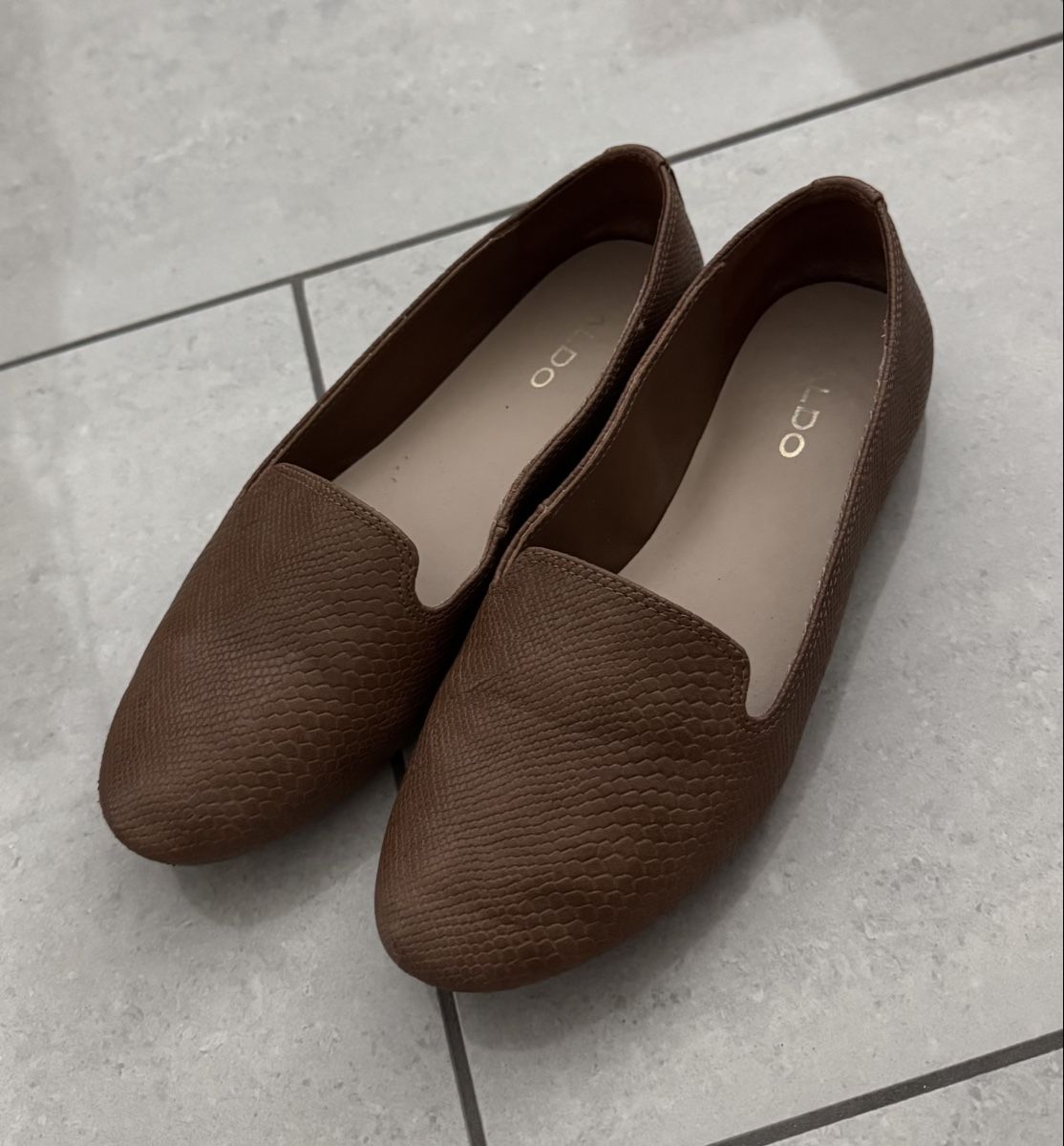 Aldo Scarpe da donna: ALDO braune Slipper, braun, Grösse 35 – Usato da Winterthur venduto da o16zh 1