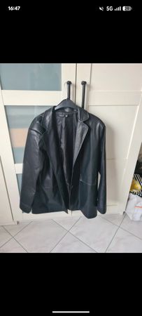 Nasty Gal Kunstleder Blazer schwarz Lederjacke