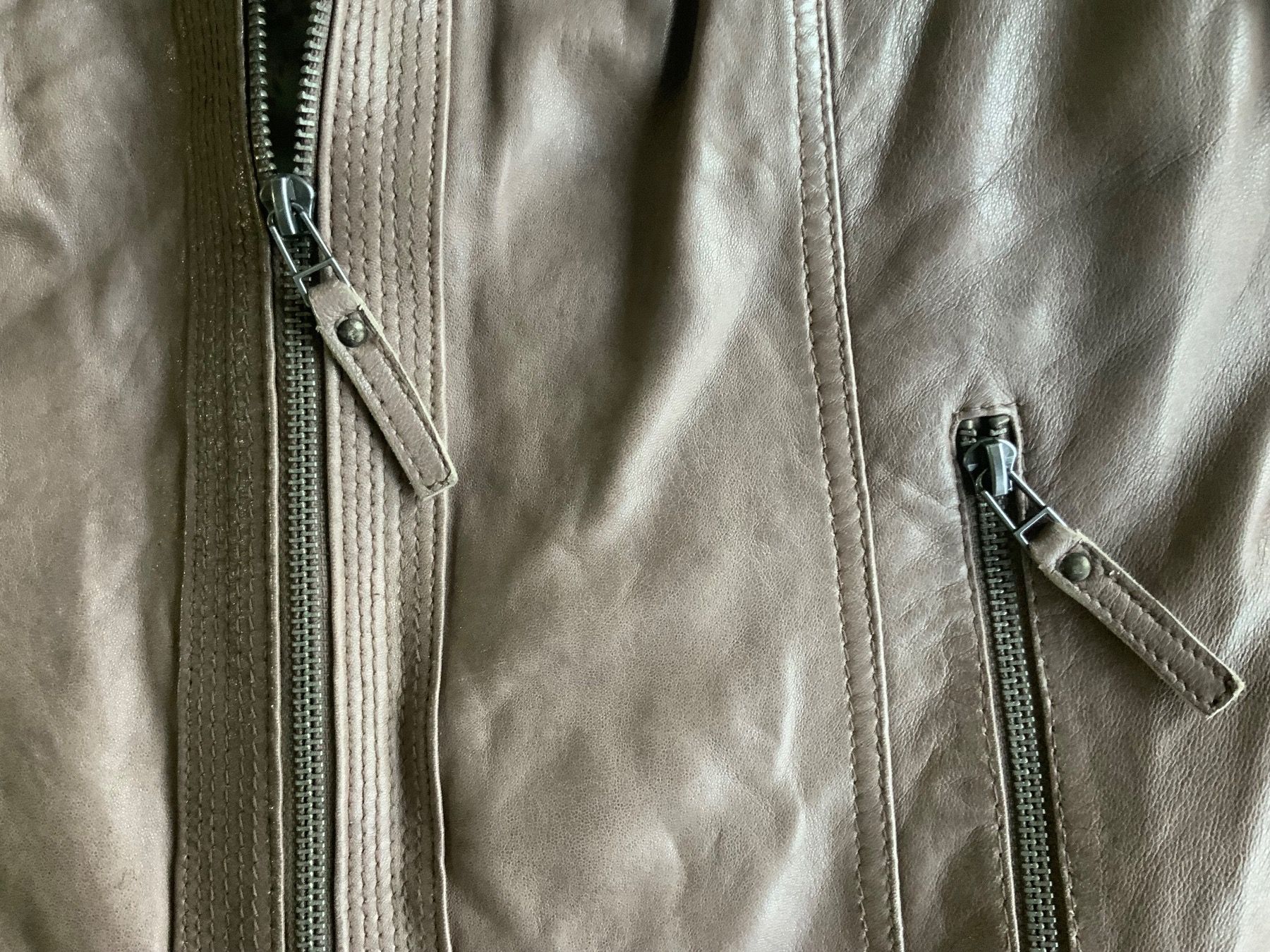 Jacken: Lederjacke braungrau Gr. 38 – Gebraucht aus Grünen von Coia 2