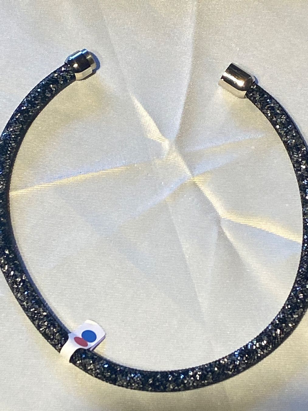 Catenine: HALSKETTE -BLACK-SILBER GLITZER – Usato da Meienried venduto da ManuelaBoutique 4
