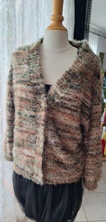 Cardigan beige chiné M