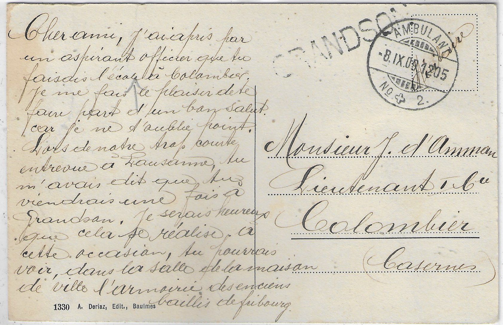 Cartoline postali: Grandson - Vue generale – Difettoso da Ettingen venduto da Kartenplanet 1
