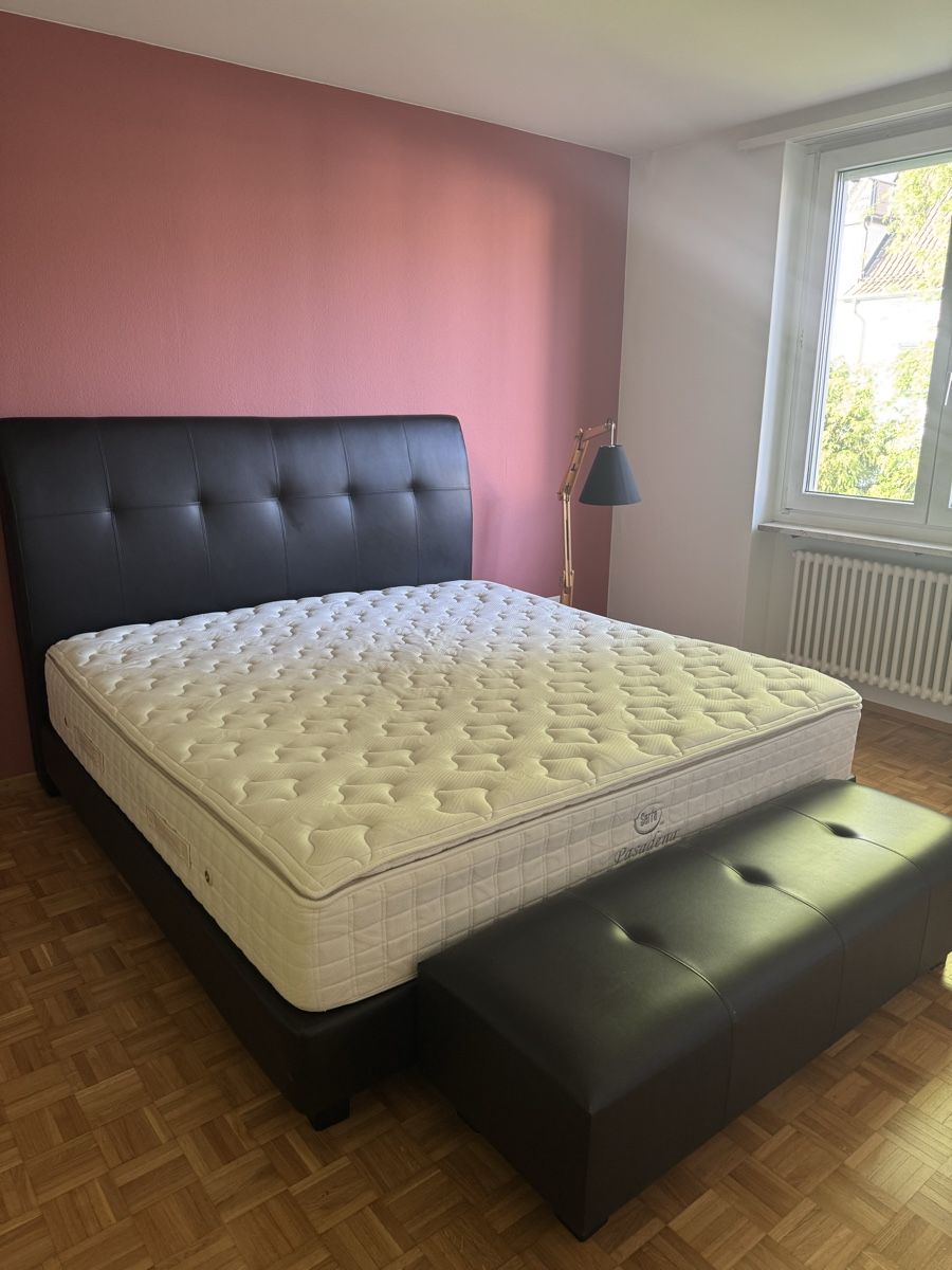 Betten: Luxury Hotel Bed with Serta Pasadena Mattress – Gebraucht aus Zürich von EShopping81