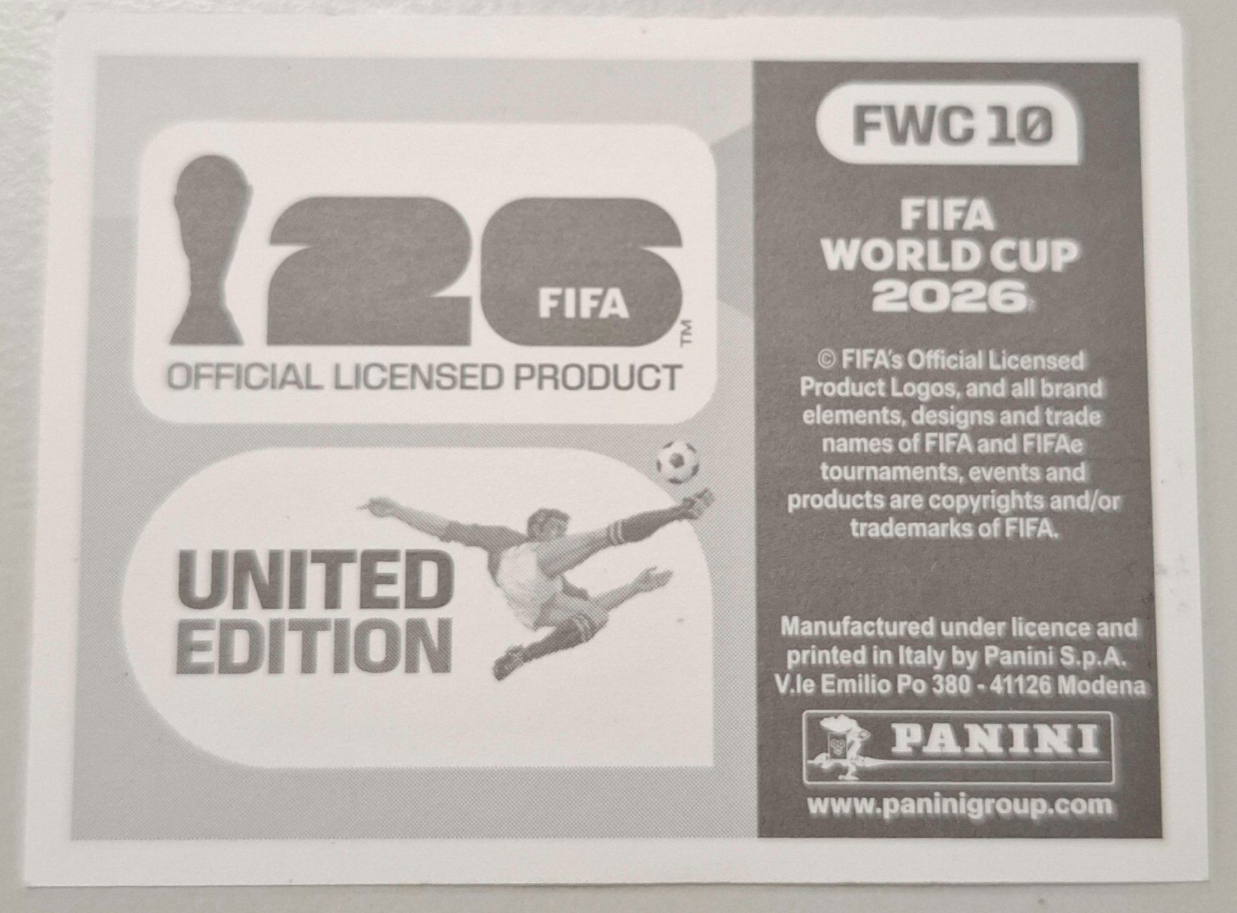 Panini Carte collezionabili: WM 2026 Paninibild Nr. FWC 10 – Nuovo e nell'imballaggio originale da Rotkreuz venduto da keerthdi 1