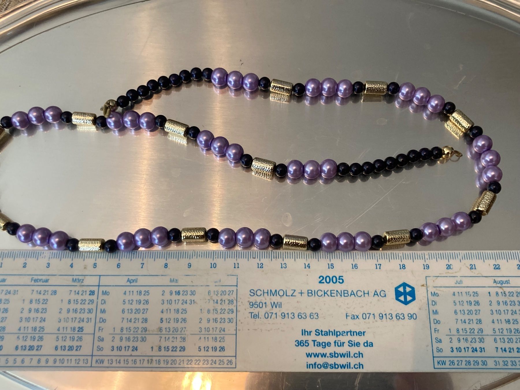 Catenine: Collier vintage en perles de verre – Usato da Marly venduto da Antigona71 3