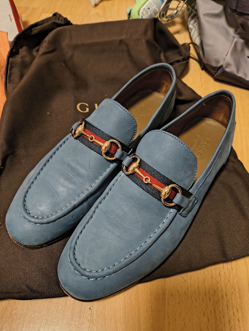 Gucci Scarpe da donna: Gucci Loafer hellblau Leder Grösse 36 – Nuovo (secondo la descrizione) da Zürich venduto da laribuechel 1