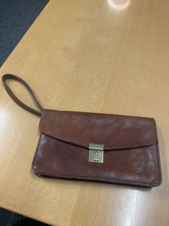 Elegante braune Lederhandtasche