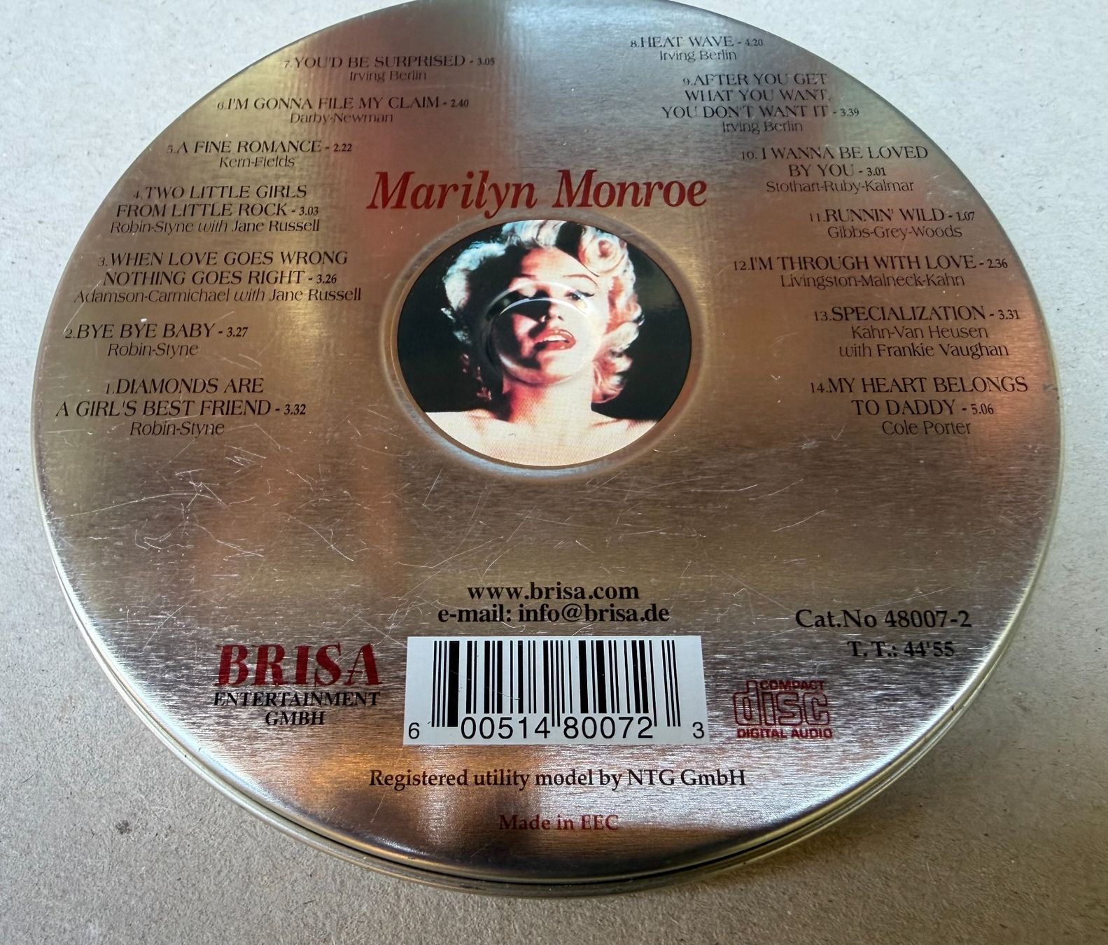 CD: CD - Marilyn Monroe in Metal Box – Usato da Tegerfelden venduto da siebenmacky 1