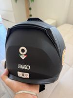 Motorradhelm NOVA NS10 schwarz Groesse M mit Aufklebern