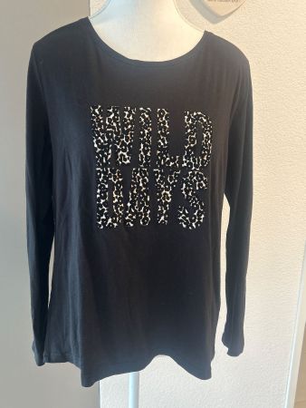 Langarm Shirt schwarz  von Janina Gr. 42