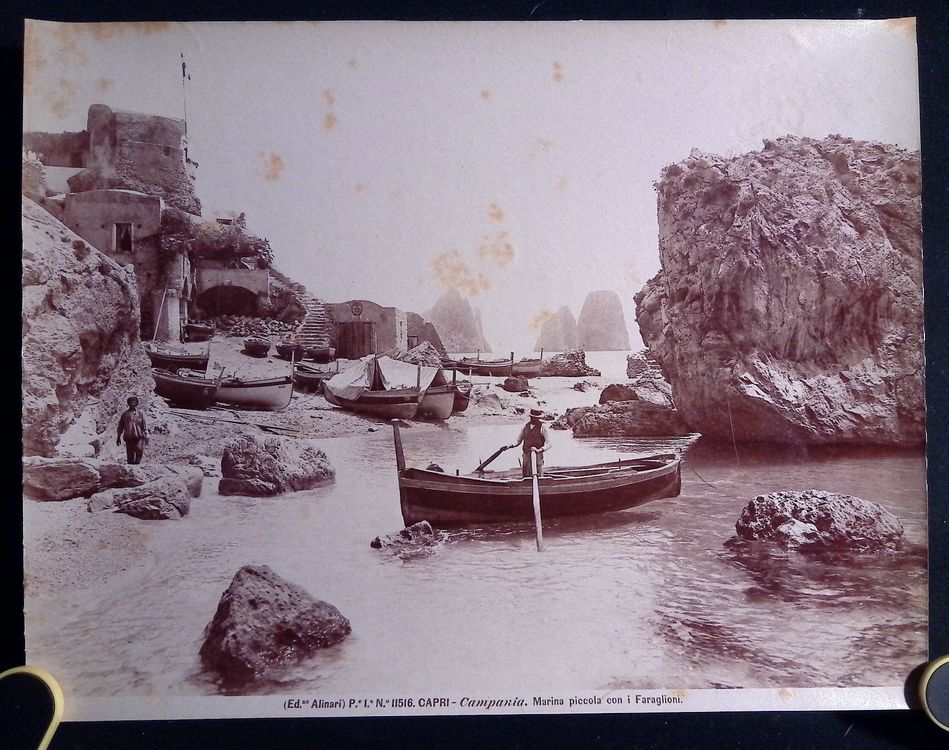 Capri Italien um 1900 Antikes Foto Ed. Alinari Grossf. (Gebraucht) in ...