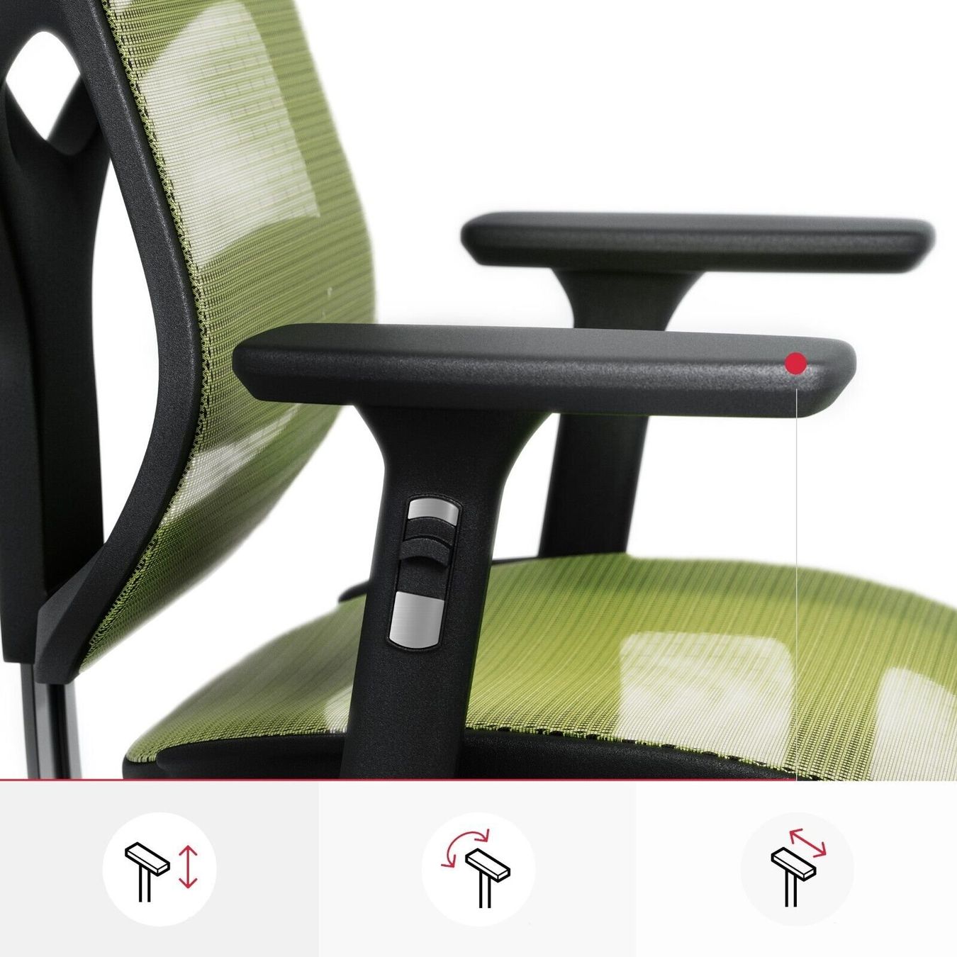 Sedie: Ergonomischer Schreibtischstuhl Diablo V-Basic -Schwarz-Grün – Nuovo e nell'imballaggio originale da Wallenwil venduto da toesstal-vertrieb 5