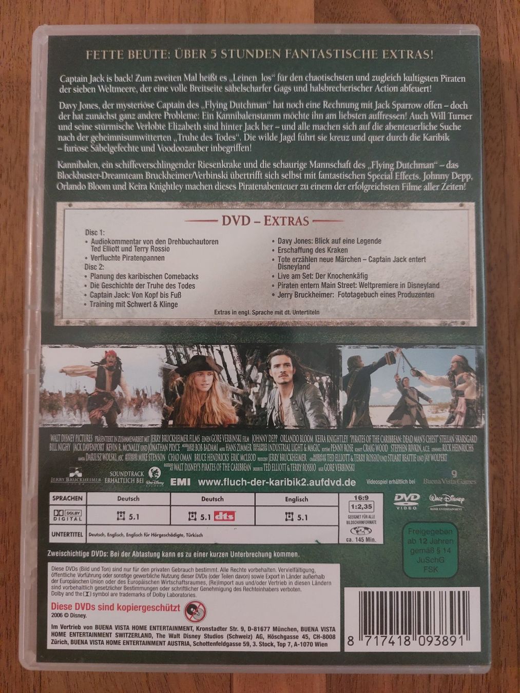 Tous les DVDs: DVD - Fluch der Karibik 2 / 2 Disk-Special – D'occasion à Rheinfelden par FilmAuktion 1