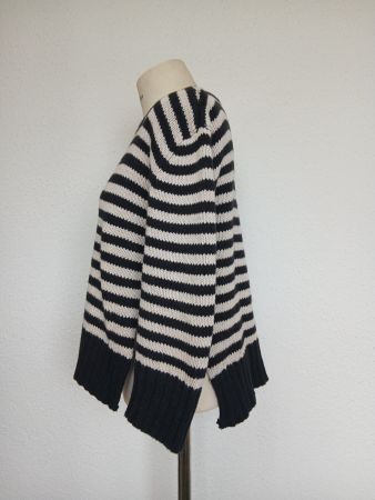 Hess Natur Pullover, Oversize , BW  Seitenschlitze Gr.36