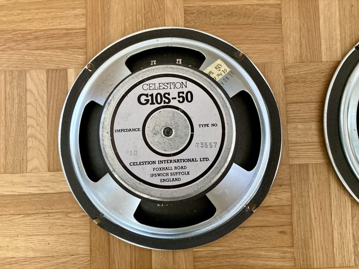 Amplificatori: 2x Celestion G10S-50 Speaker (1987) – Usato da Glattfelden venduto da Pedals 2