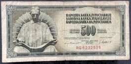 Jugoslawien 500 Dinara 1981 Banknote