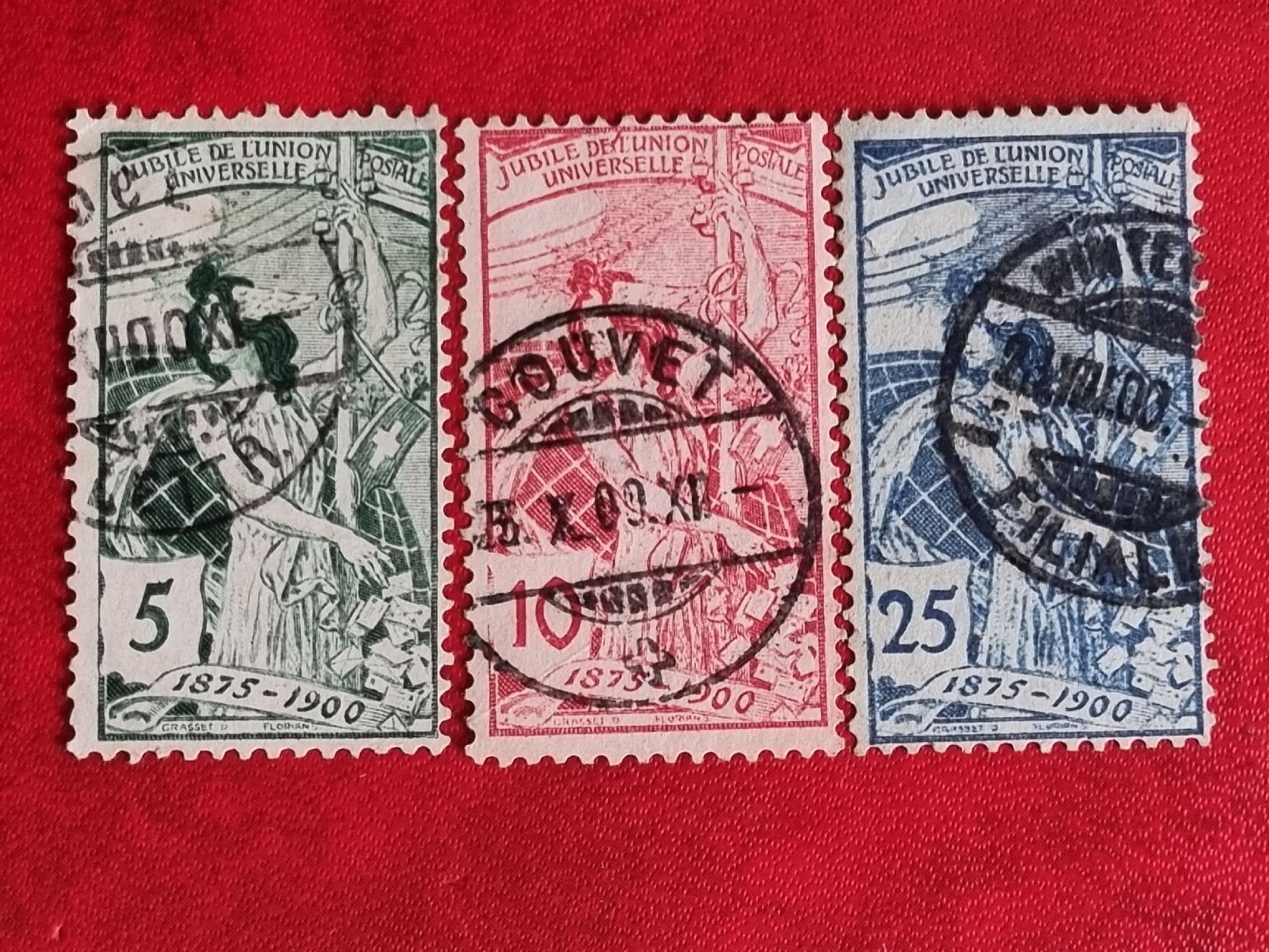 Tutti i francobolli: UPU - SERIE JAHR 1900 - GESTEMPELT – Usato da Heimenschwand venduto da rog_p7h9
