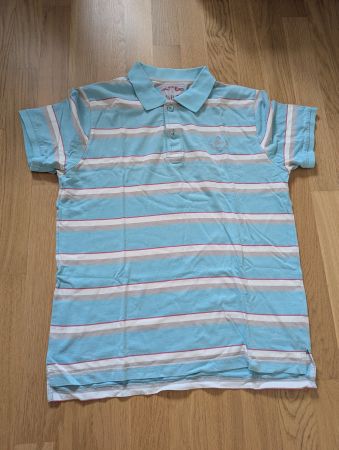 Jules Poloshirt, Gr. L, hellblau gestreift, Sommer-Look