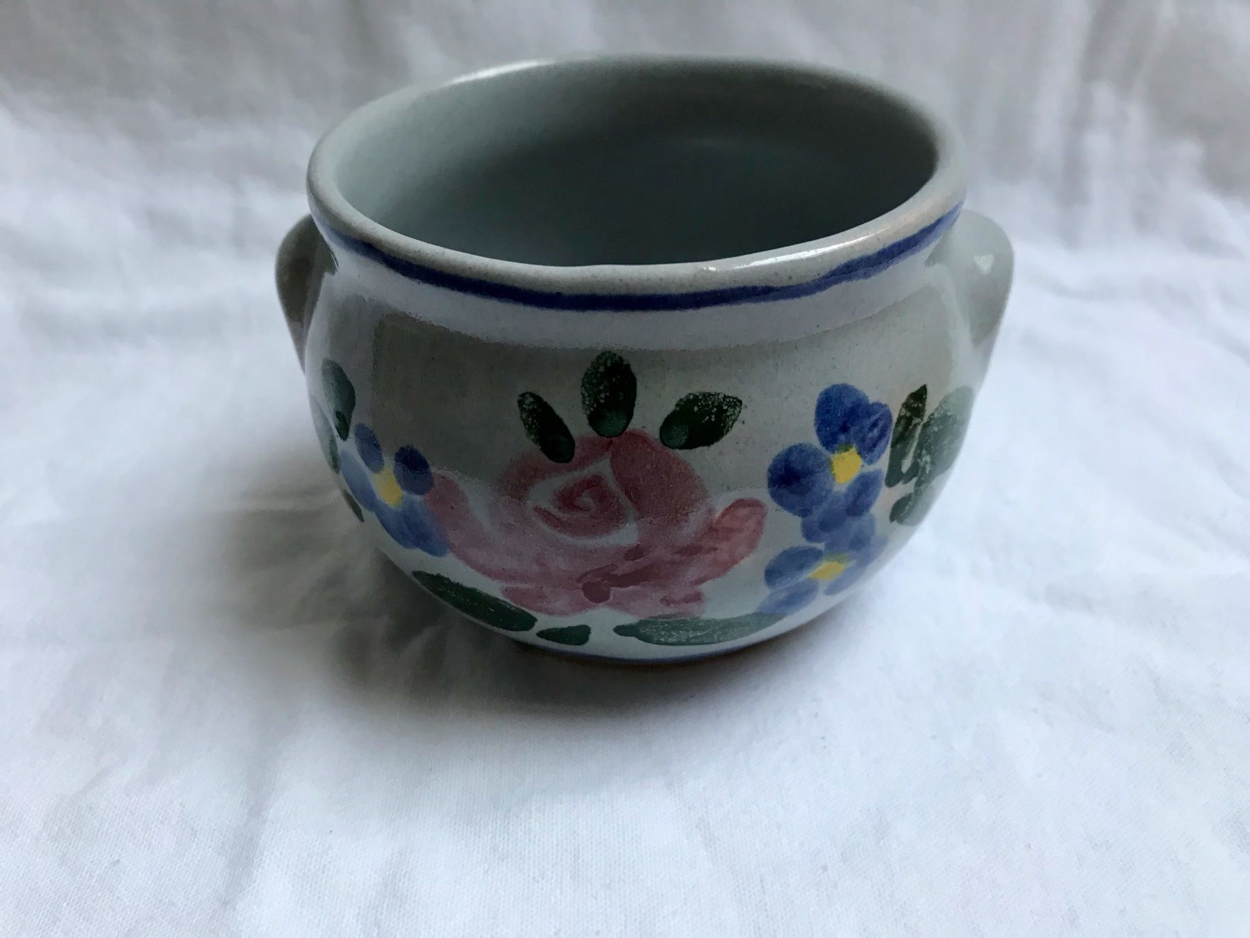 Pentole: 2 glasierte Töpfe mit Blumenmotiv – Nuovo (secondo la descrizione) da Basel venduto da Solaia28 7